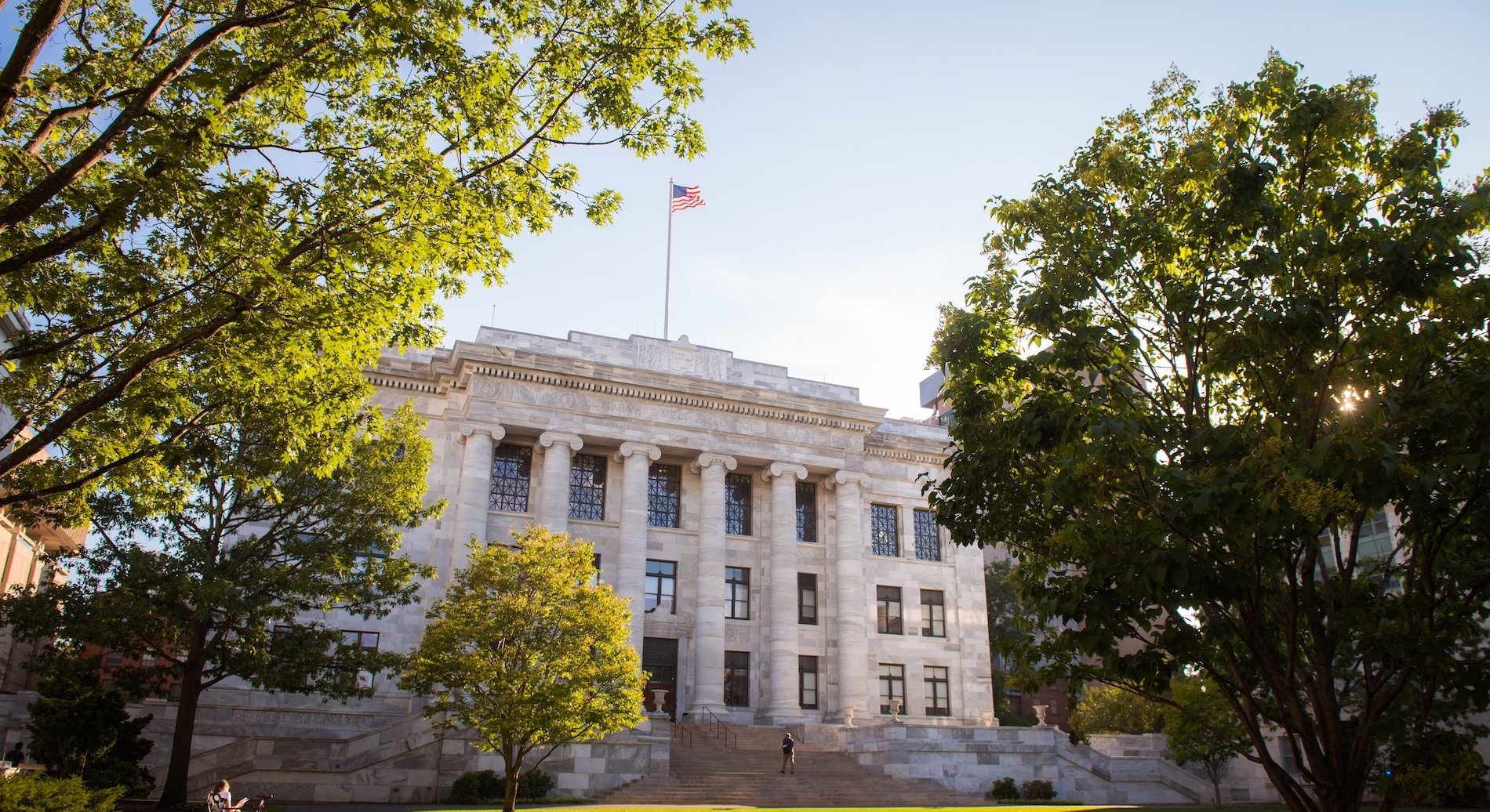 Gordon Hall at Harvard Medical School on a sunny day.