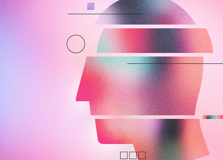pink silhouette image.