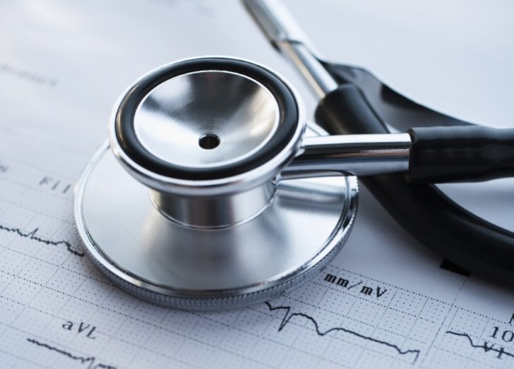 Stethoscope on EKG