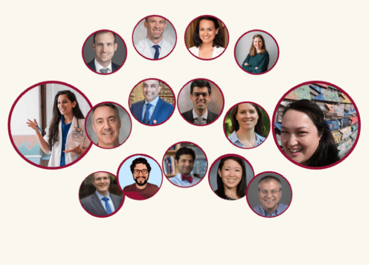 picture collage of speakers faces.
