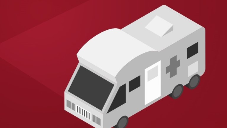 Illustration of ambulance.