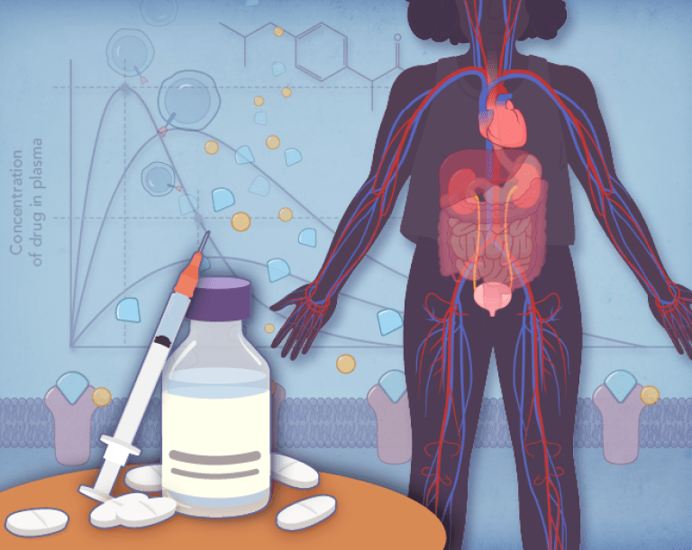 Pharmacology Essentials Course Illustration.