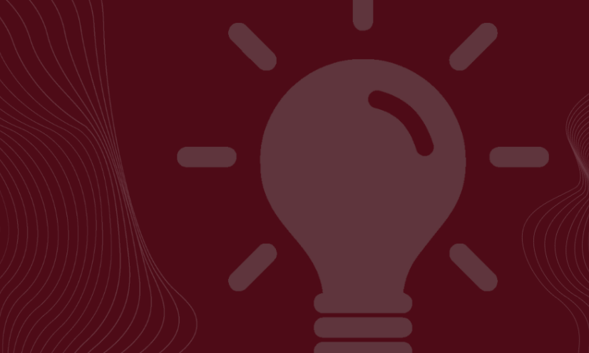 Lightbulb indicated to be on in dark red.