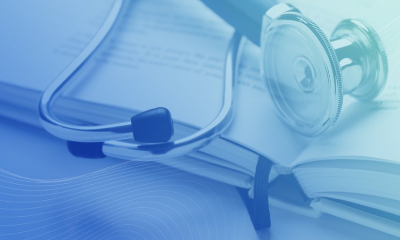 Stethoscope with Book for Medical Education