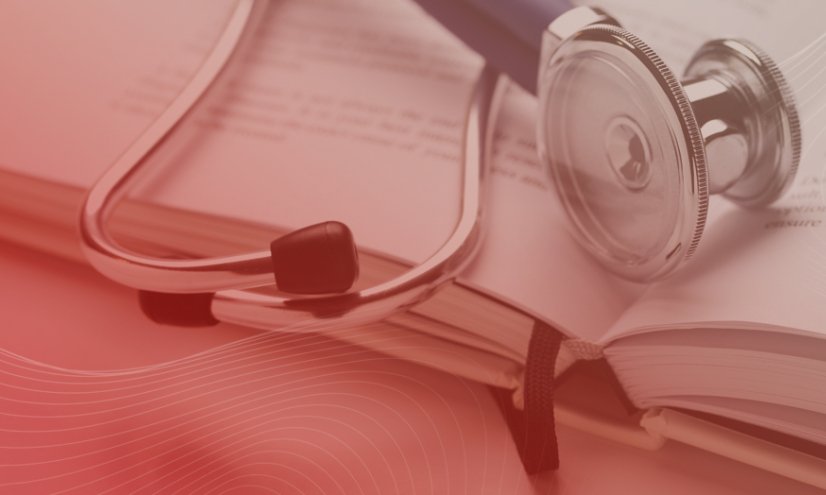Stethoscope with Book for Medical Education