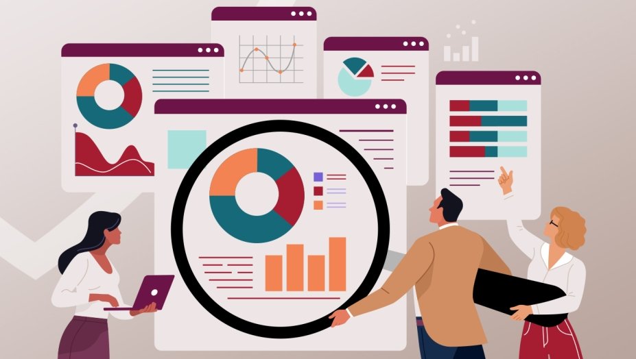 People looking at data samples.