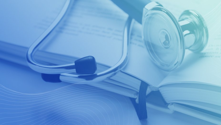 Stethoscope with Book for Medical Education