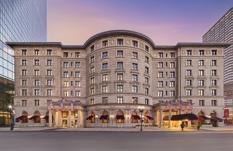 fairmont copley at sunset